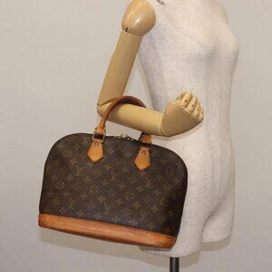 LOUIS VUITTON Monogram Alma Hand Bag M51130 LV Auth